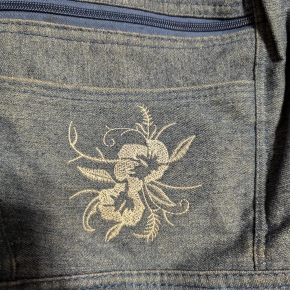 *New without tags* denim shoulder bag with pouch - Picture 3 of 5